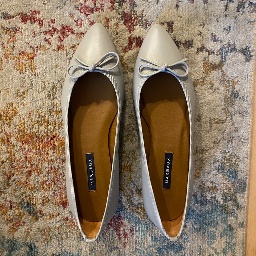 Margaux Brand New Gray Pointed Flats